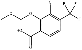 3-Chloro-2-(methoxymethoxy)-4-(trifluoromethyl)benzoic acid Structure