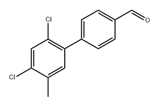 2',4'-Dichloro-5'-methyl-[1,1'-biphenyl]-4-carbaldehyde Structure