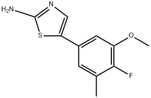 5-(4-Fluoro-3-methoxy-5-methylphenyl)thiazol-2-amine Structure