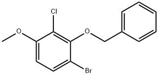 2-(Benzyloxy)-1-bromo-3-chloro-4-methoxybenzene 구조식 이미지