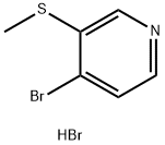 4-Bromo-3-(methylthio)pyridine hydrobromide Structure