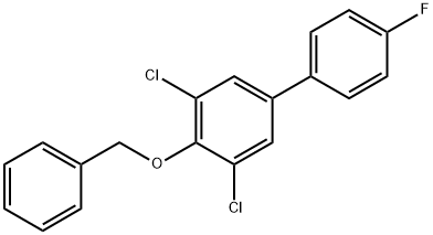 4-(Benzyloxy)-3,5-dichloro-4'-fluoro-1,1'-biphenyl Structure