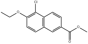 Methyl 5-chloro-6-ethoxy-2-naphthoate Structure