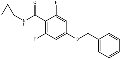 4-(benzyloxy)-N-cyclopropyl-2,6-difluorobenzamide Structure