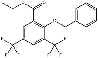 Ethyl 2-(benzyloxy)-3,5-bis(trifluoromethyl)benzoate Structure