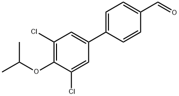 3',5'-Dichloro-4'-isopropoxy-[1,1'-biphenyl]-4-carbaldehyde Structure