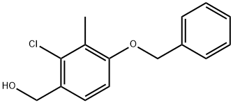 (4-(Benzyloxy)-2-chloro-3-methylphenyl)methanol 구조식 이미지