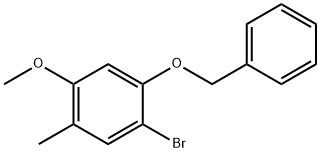 1-(Benzyloxy)-2-bromo-5-methoxy-4-methylbenzene 구조식 이미지