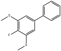 (4-Fluoro-[1,1'-biphenyl]-3,5-diyl)bis(methylsulfane) Structure