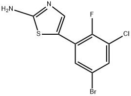 5-(5-Bromo-3-chloro-2-fluorophenyl)thiazol-2-amine Structure