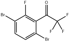 1-(3,6-Dibromo-2-fluorophenyl)-2,2,2-trifluoroethanone Structure