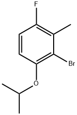 2-Bromo-4-fluoro-1-isopropoxy-3-methylbenzene Structure