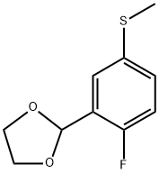 2-(2-Fluoro-5-(methylthio)phenyl)-1,3-dioxolane Structure