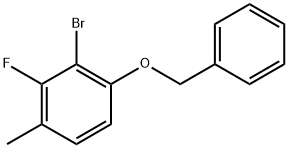 1-(Benzyloxy)-2-bromo-3-fluoro-4-methylbenzene Structure