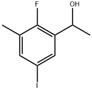 Benzenemethanol, 2-fluoro-5-iodo-α,3-dimethyl- Structure