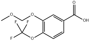 3-(Methoxymethoxy)-4-(trifluoromethoxy)benzoic acid Structure