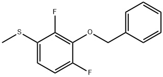 (3-(Benzyloxy)-2,4-difluorophenyl)(methyl)sulfane Structure