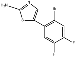 5-(2-Bromo-4,5-difluorophenyl)thiazol-2-amine Structure