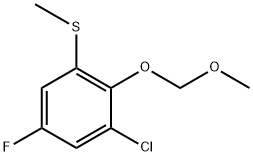 (3-Chloro-5-fluoro-2-(methoxymethoxy)phenyl)(methyl)sulfane 구조식 이미지