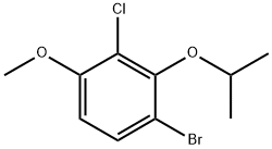 1-Bromo-3-chloro-2-isopropoxy-4-methoxybenzene 구조식 이미지