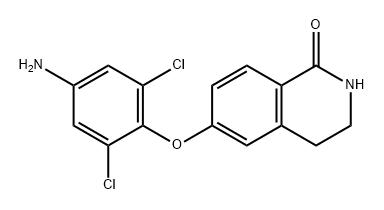 6-(4-amino-2,6-dichlorophenoxy)-3,4-dihydroisoquinolin-1(2H)-one Structure