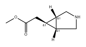 methyl 2-((1R,5S,6S)-3-azabicyclo[3.1.0]hex-6-yl)acetate Structure