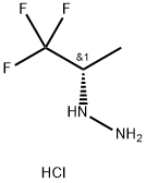 (1S)-2,2,2-trifluoro-1-methylethyl]hydrazine hydrochloride Structure