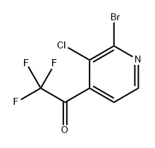 1-(2-Bromo-3-chloropyridin-4-yl)-2,2,2-trifluoroethanone Structure