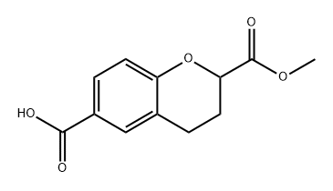 2-(Methoxycarbonyl)chroman-6-carboxylic acid Structure