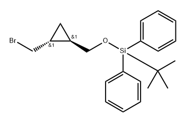 (((1R,2R)-2-(Bromomethyl)cyclopropyl)methoxy)(tert-butyl)diphenylsilane Structure