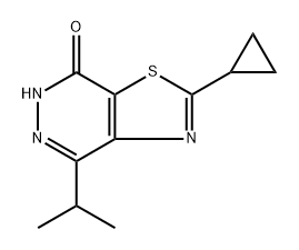 2-Cyclopropyl-4-isopropylthiazolo[4,5-d]pyridazin-7(6H)-one 구조식 이미지