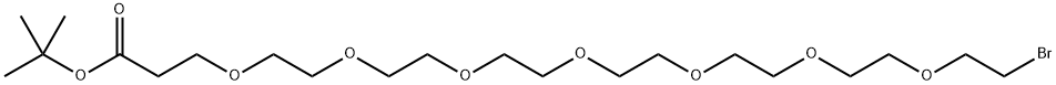 Br-PEG7-COOtBu Structure