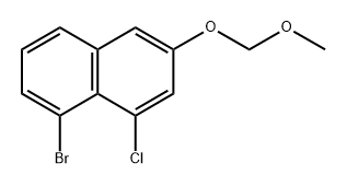 8-Bromo-1-chloro-3-(methoxymethoxy)naphthalene Structure