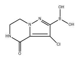 (3-Chloro-4-oxo-4,5,6,7-tetrahydropyrazolo[1,5-a]pyrazin-2-yl)boronic acid Structure