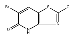 6-Bromo-2-chlorothiazolo[4,5-b]pyridin-5(4H)-one Structure