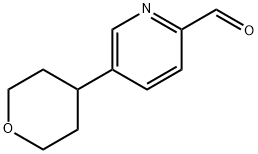 5-(Tetrahydro-2H-pyran-4-yl)picolinaldehyde Structure