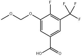 4-Fluoro-3-(methoxymethoxy)-5-(trifluoromethyl)benzoic acid Structure