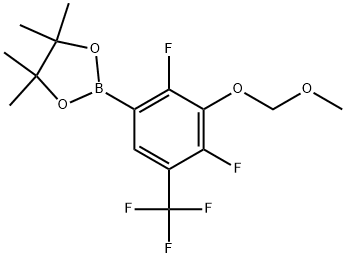 1,3,2-Dioxaborolane, 2-[2,4-difluoro-3-(methoxymethoxy)-5-(trifluoromethyl)phenyl]-4,4,5,5-tetramethyl- 구조식 이미지