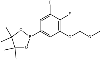 2-(3,4-Difluoro-5-(methoxymethoxy)phenyl)-4,4,5,5-tetramethyl-1,3,2-dioxaborolane Structure