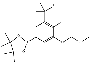 2-(4-Fluoro-3-(methoxymethoxy)-5-(trifluoromethyl)phenyl)-4,4,5,5-tetramethyl-1,3,2-dioxaborolane Structure