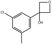 3-(3-chloro-5-methylphenyl)oxetan-3-ol Structure