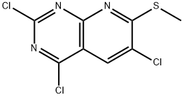 246-Trichloro-7-(methylthio)pyrido[2,3-dpyrimidine Structure