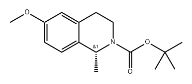 tert-butyl (R)-6-methoxy-1-methyl-3,4-dihydroisoquinoline-2(1H)-carboxylate 구조식 이미지