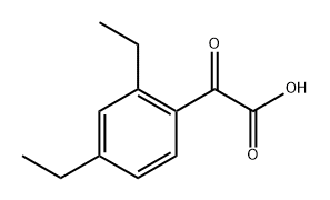 2-(2,4-Diethylphenyl)-2-oxoacetic acid 구조식 이미지