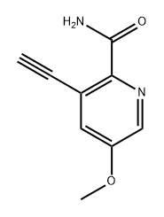 3-Ethynyl-5-methoxypicolinamide 구조식 이미지