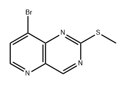 8-Bromo-2-(methylthio)pyrido[3,2-d]pyrimidine Structure