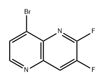 8-Bromo-2,3-difluoro-1,5-naphthyridine 구조식 이미지
