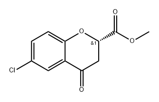 methyl (S)-6-chloro-4-oxochromane-2-carboxylate 구조식 이미지