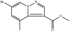 Methyl 6-bromo-4-methylpyrazolo[1,5-a]pyridine-3-carboxylate Structure