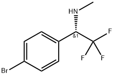 Benzenemethanamine, 4-bromo-N-methyl-α-(trifluoromethyl)-, (αS)- Structure